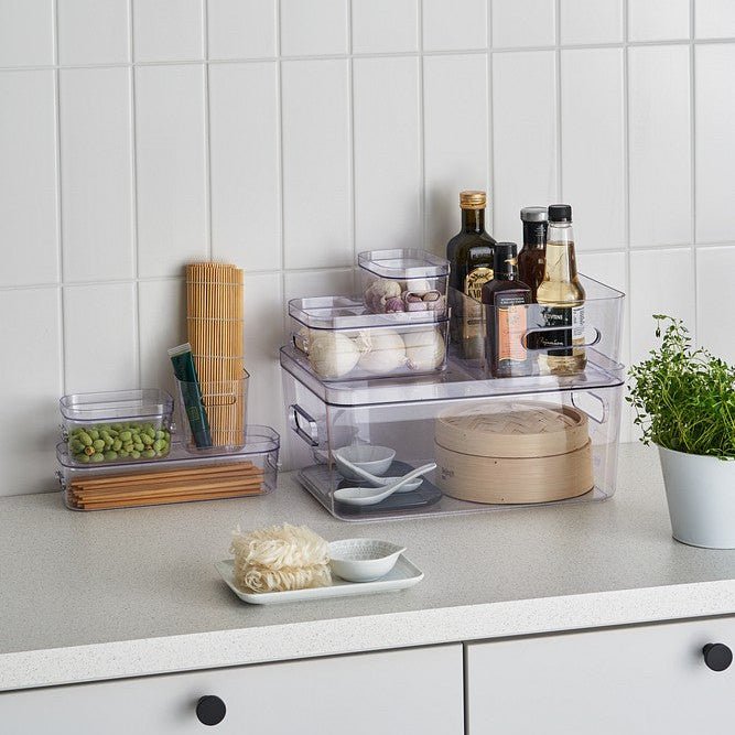 SmartStore Compact Clear bokser på kjøkkenbenk