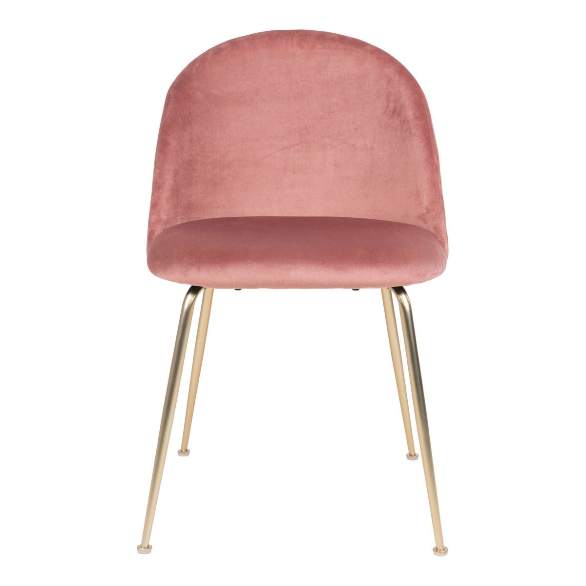 2 - pk Geneve velvet rosa/messing spisestol - Lindas Dekor