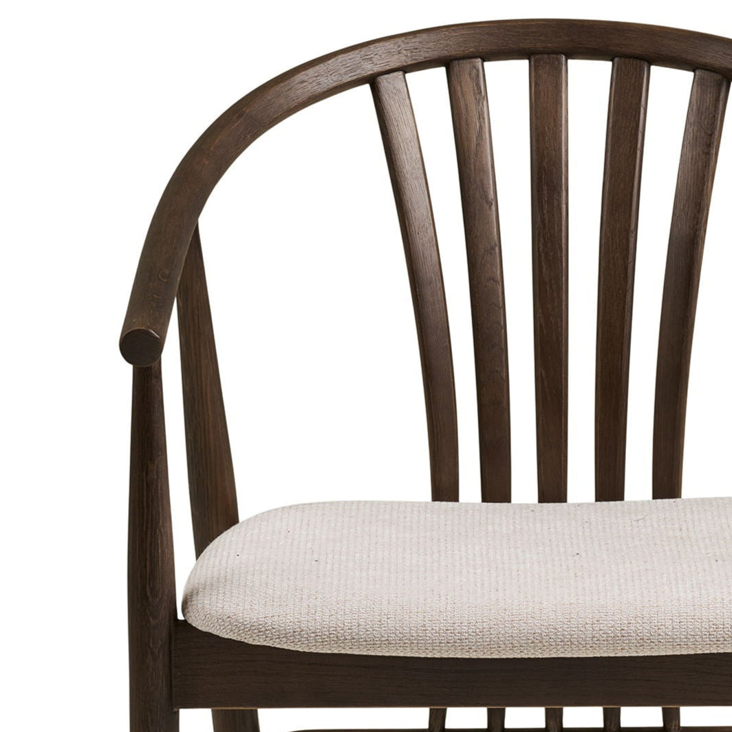 House Nordic Agustin smoked/sand spisestol