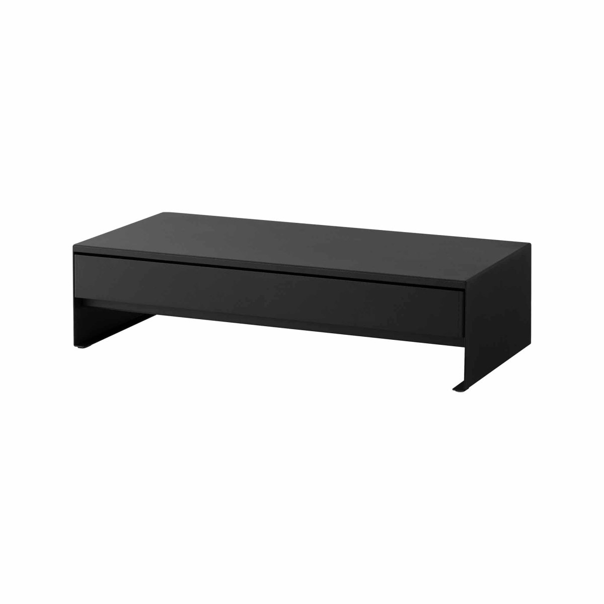 Monitorstativ med skuff sort 50 x 24 x 12,8 cm - Lindas Dekor