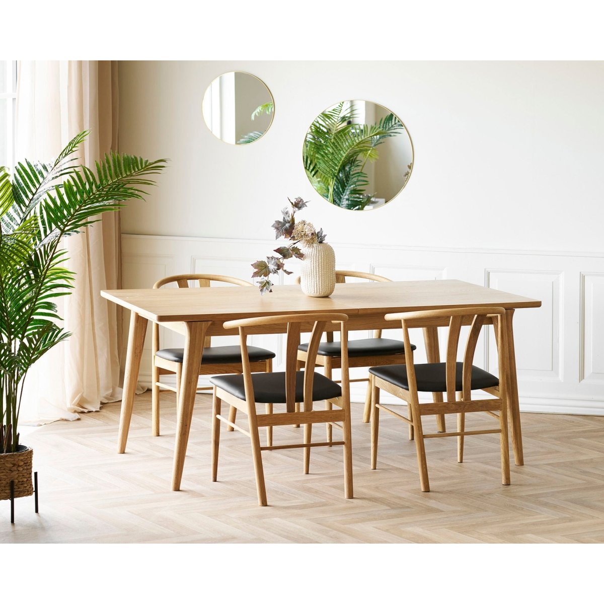 2 - pk Artenara spisestol oak veneer - Lindas Dekor
