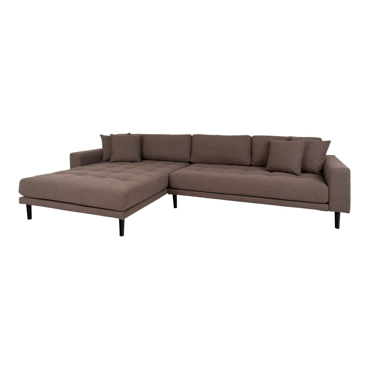 Lido Lounge sofa brun, venstrevendt - Lindas Dekor
