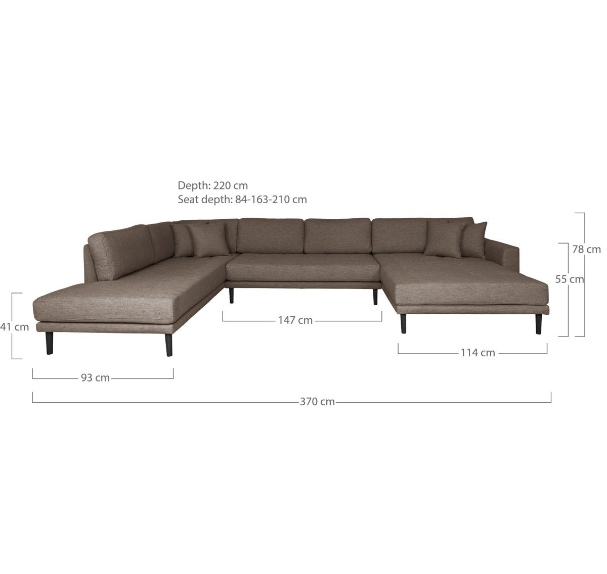 Lido U - sofa - Lindas Dekor