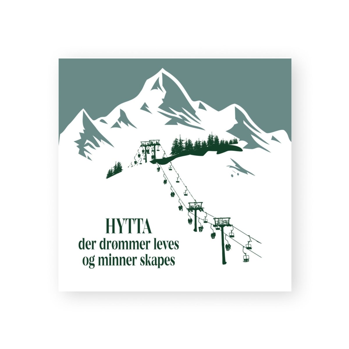 20 - pk Servietter "Hytta" leves - Lindas Dekor