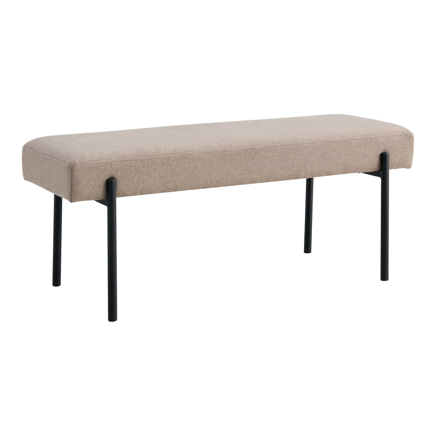 Swindon benk bouclé stone 100 cm - Lindas Dekor