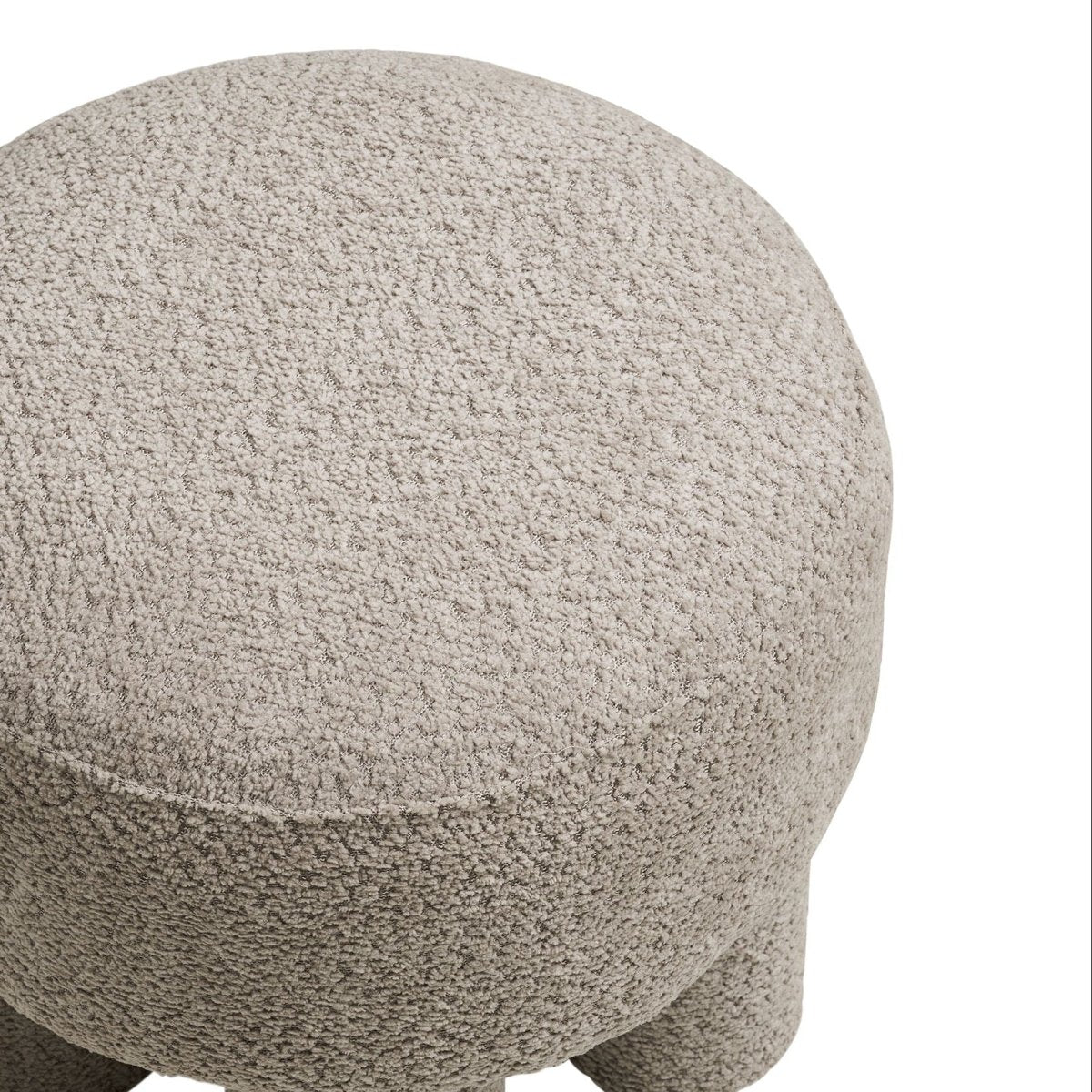 Canberra puff mørk sand ø43 cm - Lindas Dekor