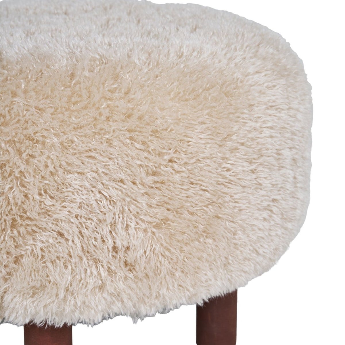 Inverness puff brun ø50 cm - Lindas Dekor
