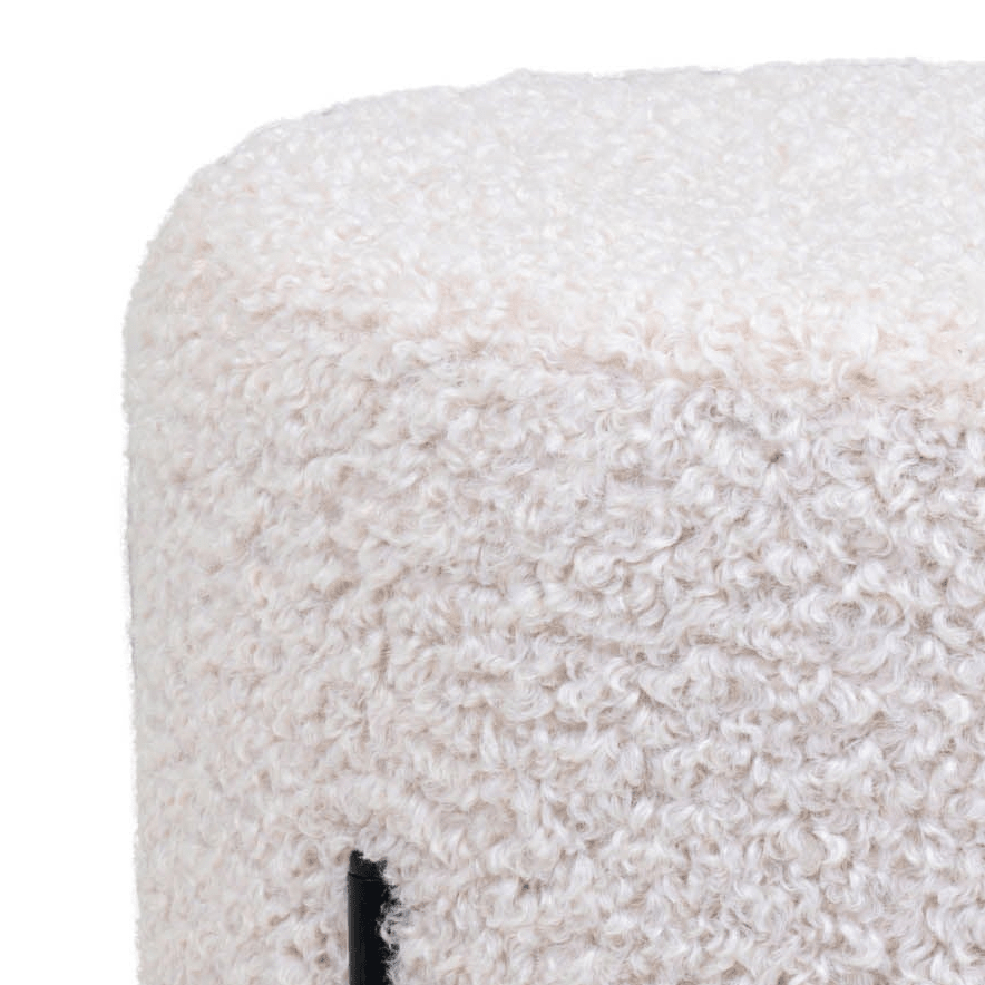 Alford puff hvit ø35 cm - Lindas Dekor