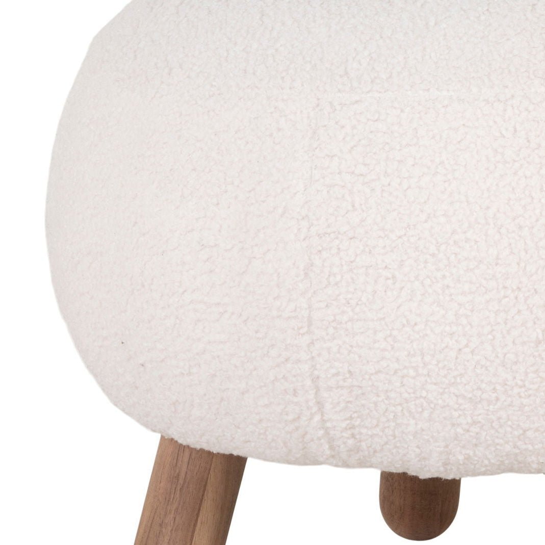 Savona puff hvit 47 x 41,5 cm - Lindas Dekor