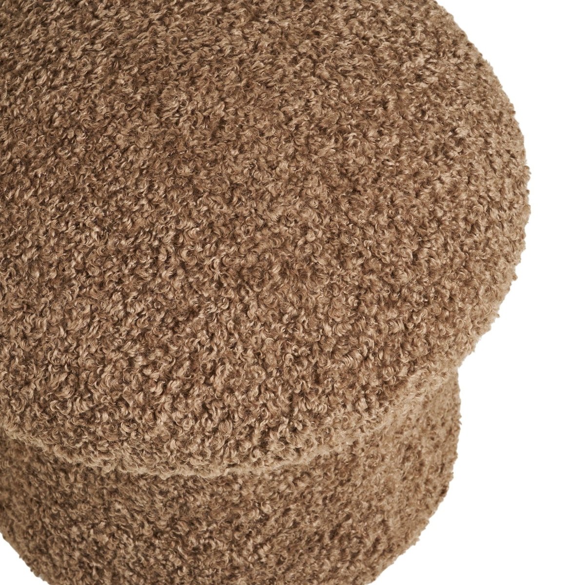 Enna puff brun ø45 cm - Lindas Dekor