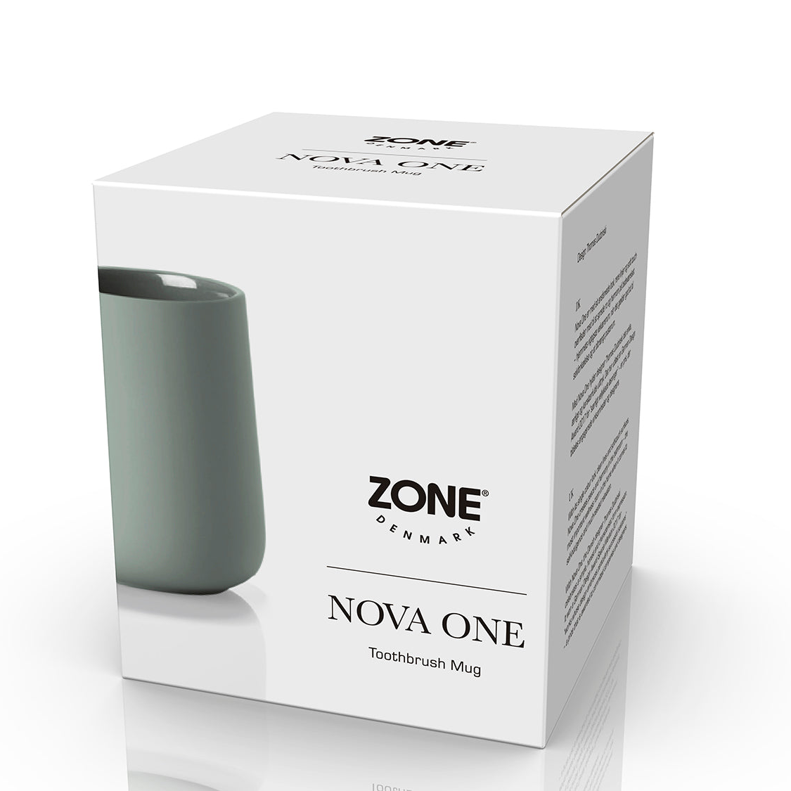 Tannbørsteholder med soft touch overflate i grønn tone