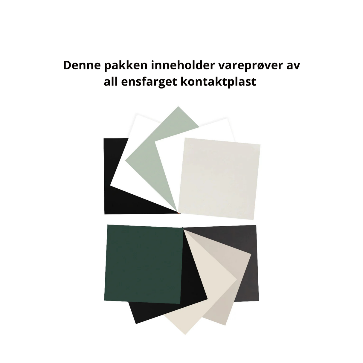 Vareprøvepakke ensfarget kontaktplast