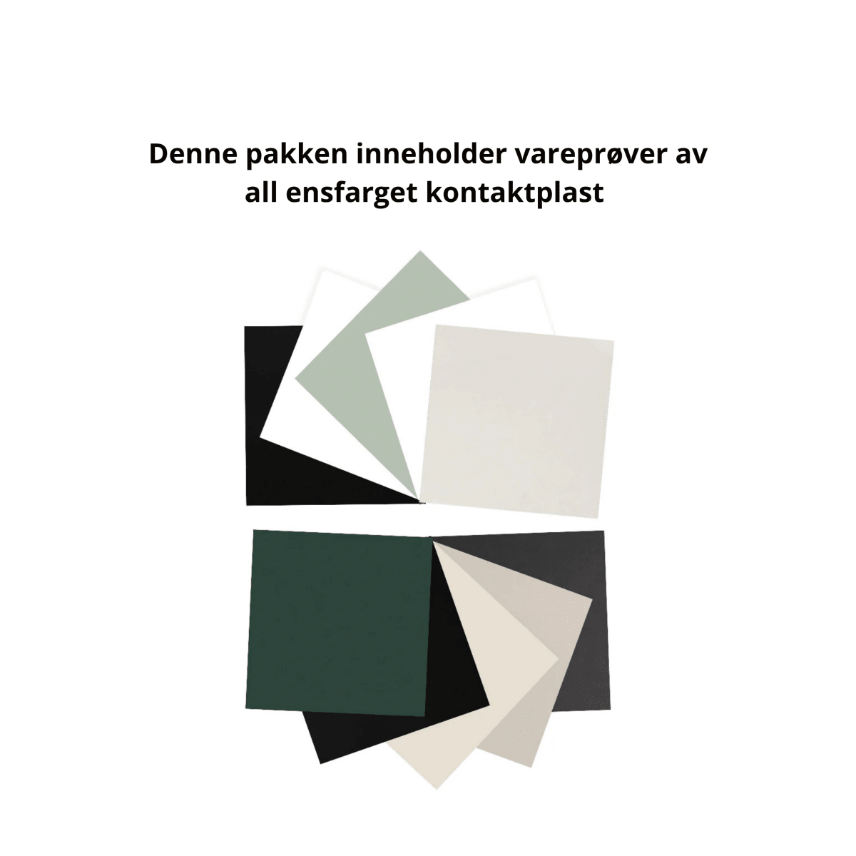 Vareprøvepakke ensfarget kontaktplast - Lindas Dekor