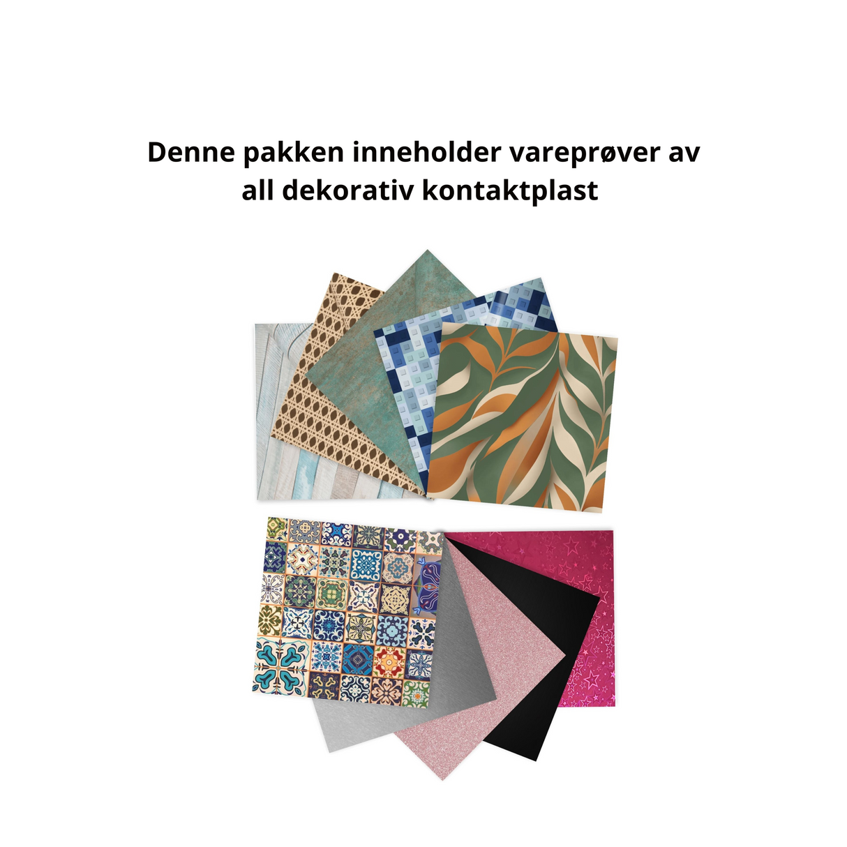 Vareprøvepakke dekorativ kontaktplast