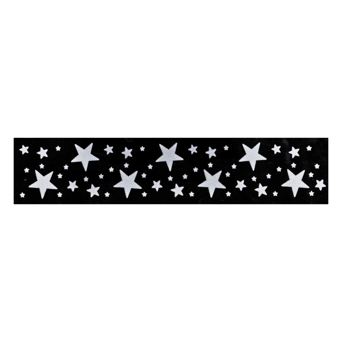 Julebanner stickers hvit 3 design 58 cm, banner med stjerner