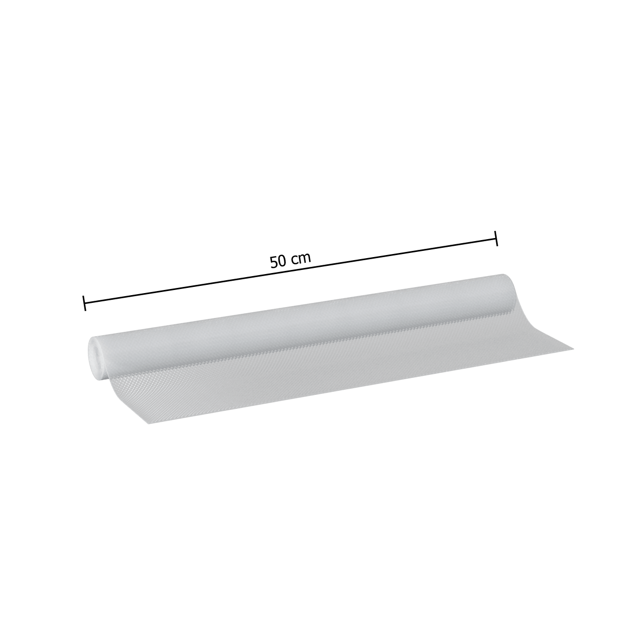 Skuffeinnlegg transparent 50 x 150 cm, mål på innlegget