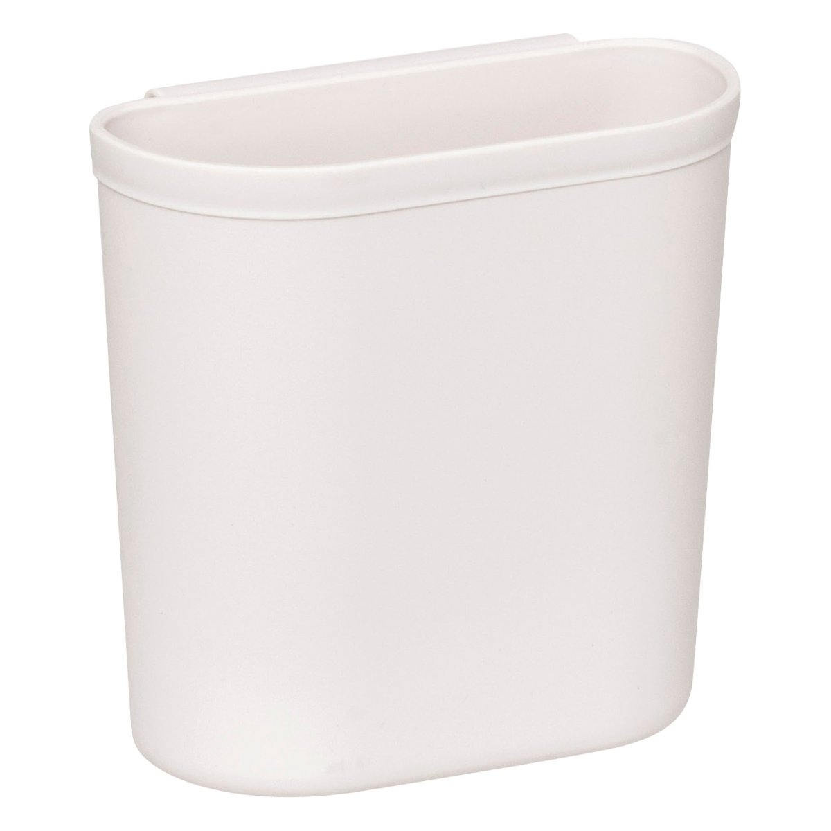 Uttrekkbar skaporganiser 2 etasjer beige 34 cm, kurven sett fra siden