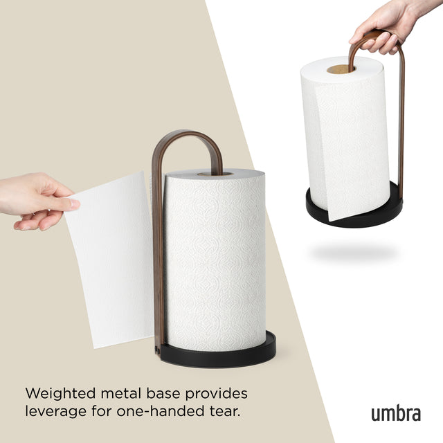Umbra Bellwood tørkerullholder træ og metal