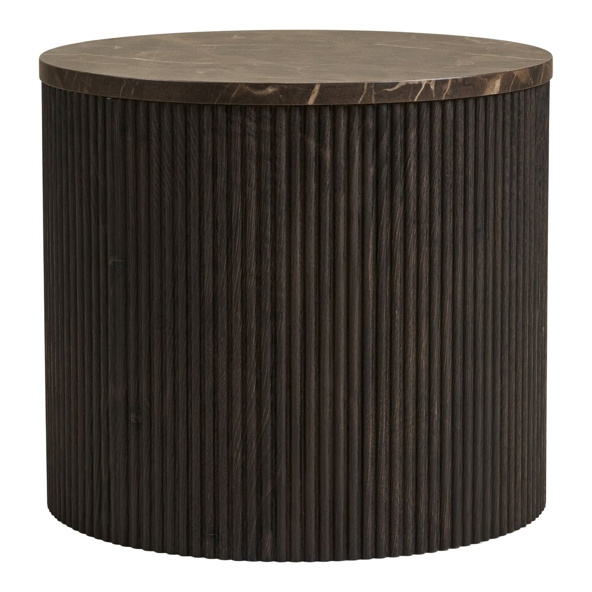 Rota sidebord, mørk brun ø45 cm - Lindas Dekor
