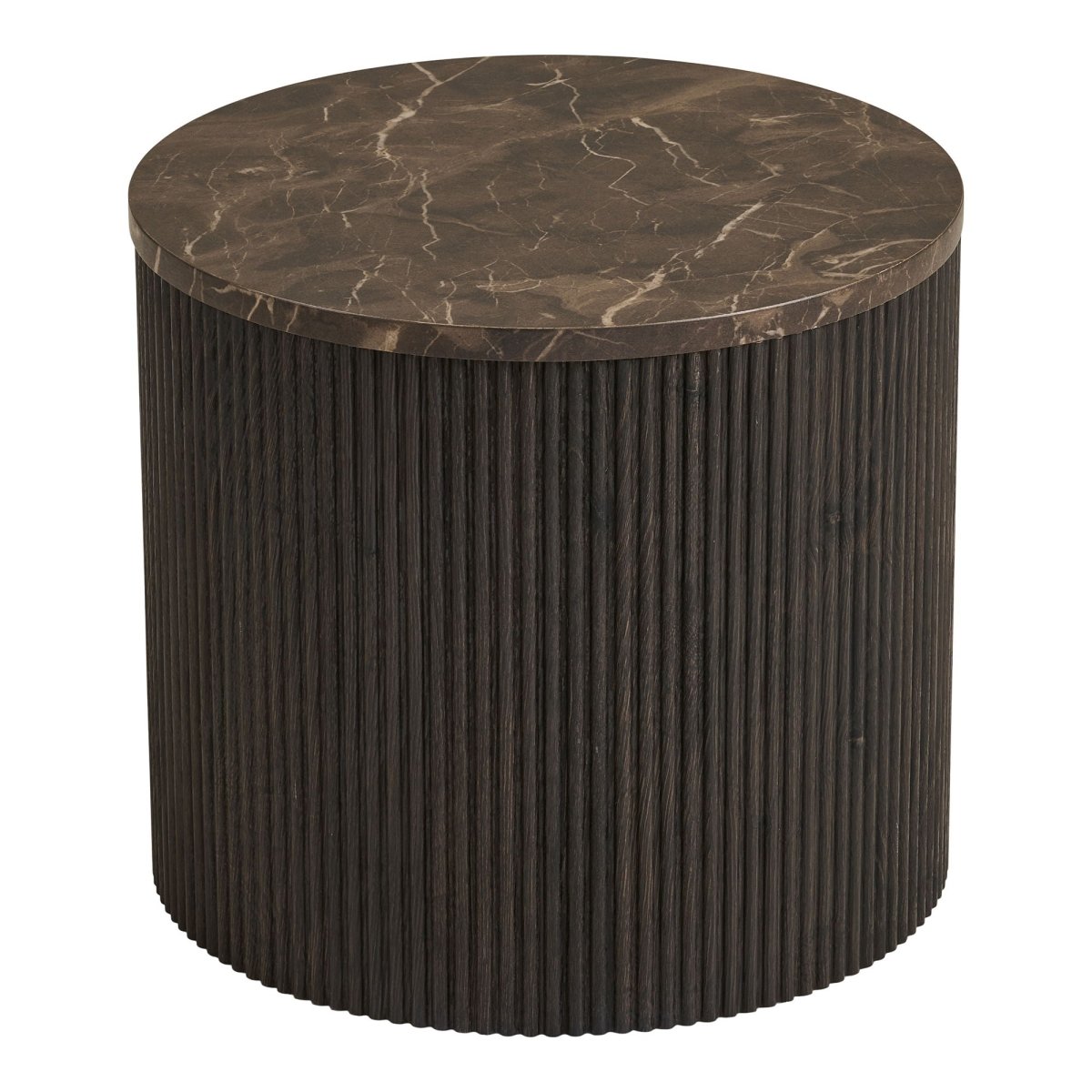 Rota sidebord, mørk brun ø45 cm - Lindas Dekor