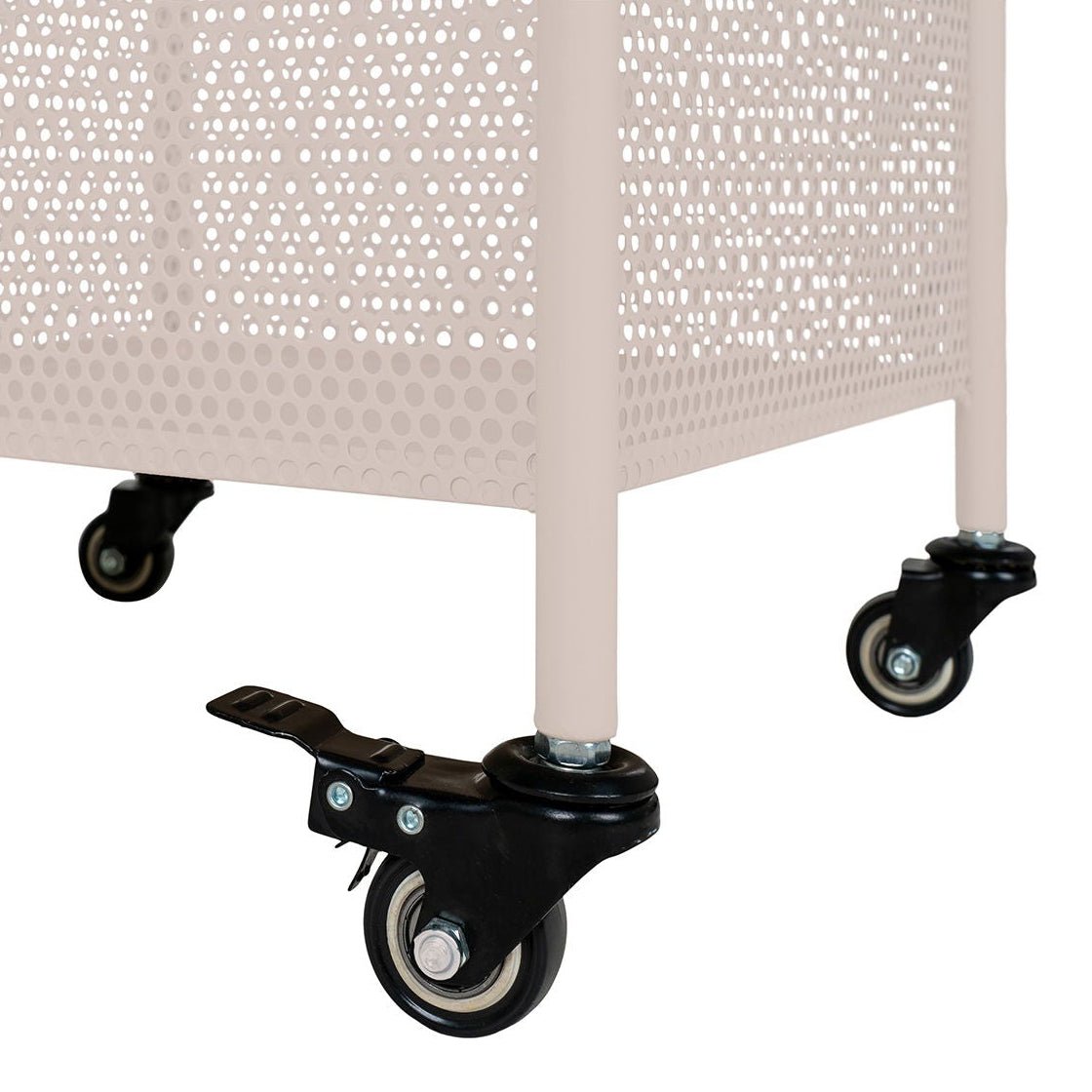 Torres vogn med tre hyller 35 x 35 x 100 cm, sand - Lindas Dekor