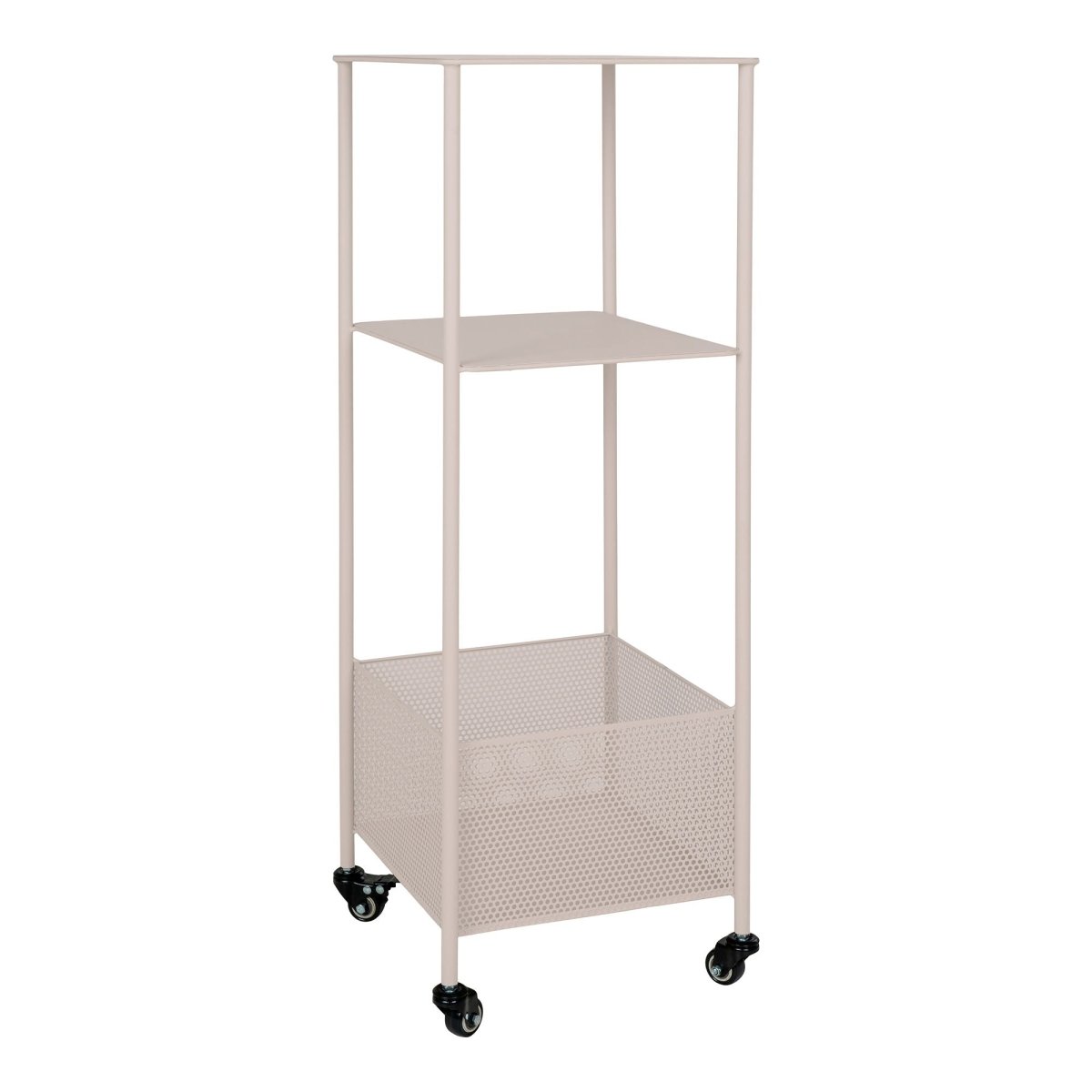 Torres vogn med tre hyller 35 x 35 x 100 cm, sand - Lindas Dekor