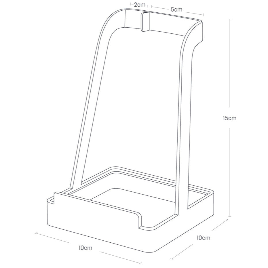 Stativ for kjøkkenredskaper hvit