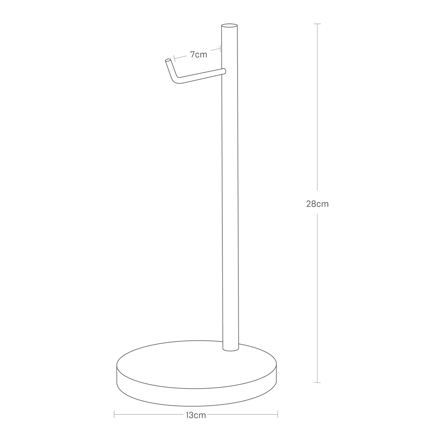 Stativ for oppbevaring av hodetelefoner i moderne interiør.