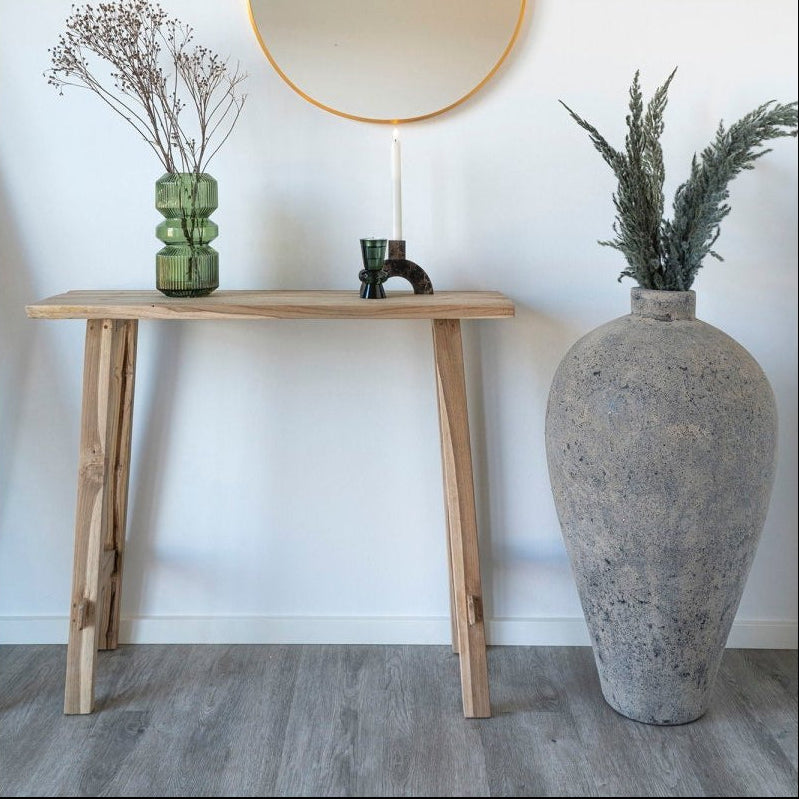 Girona konsollbord i teak 90 x 30 x 80 cm - Lindas Dekor