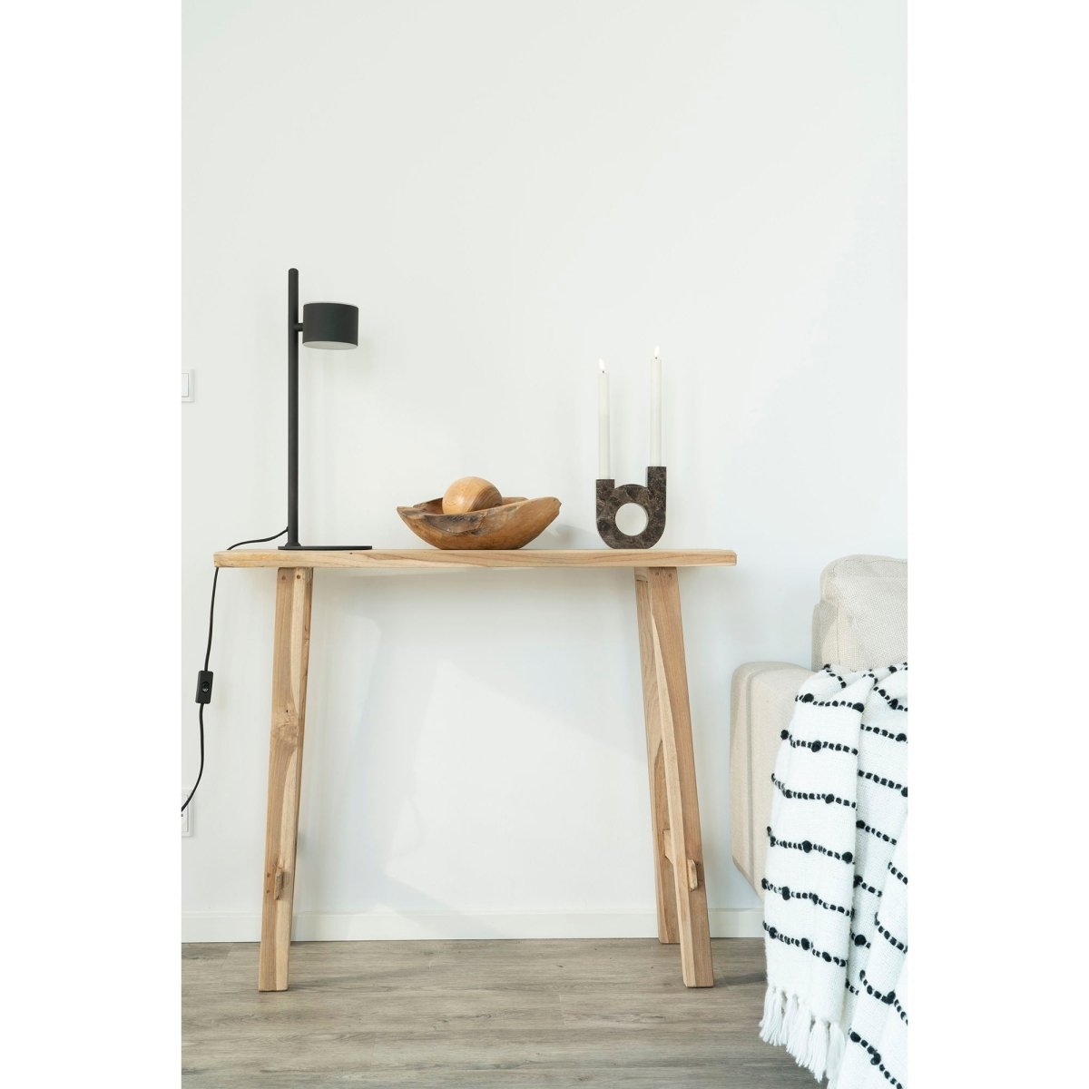 Girona konsollbord teak 90 x 30 x 80 cm - Lindas Dekor