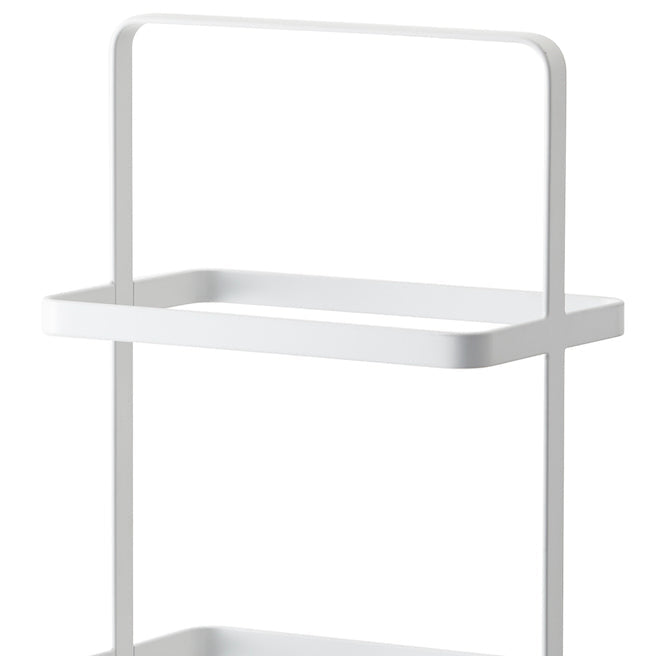 Hvit metallskohylle. Perfekt til oppbevaring av sko.