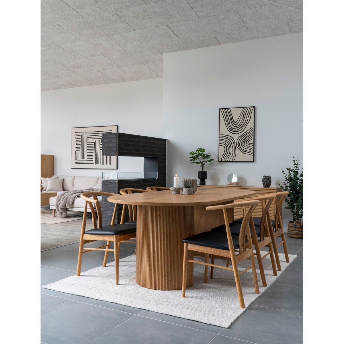 Boavista spisebord natur 210 cm - Lindas Dekor