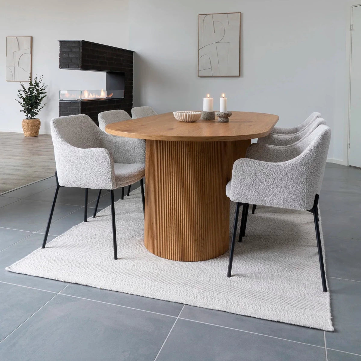 Boavista spisebord natur 210 cm - Lindas Dekor Spisebord