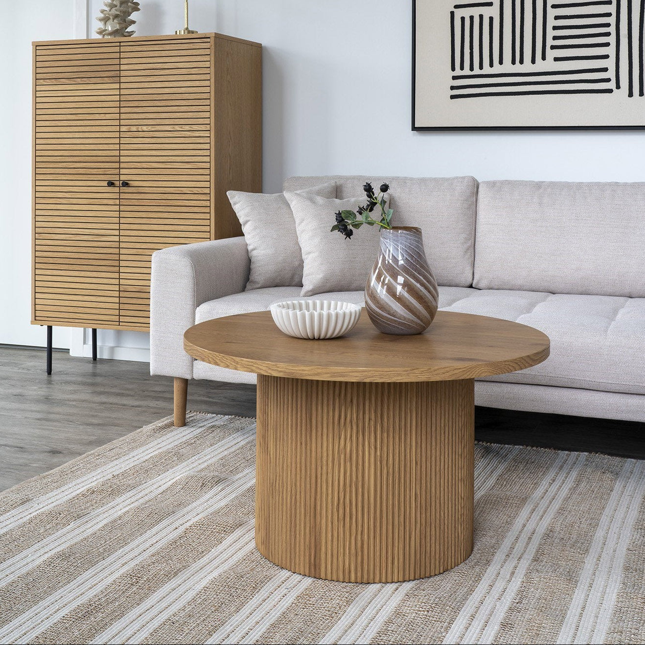 Boavista sofabord natur ø80 cm