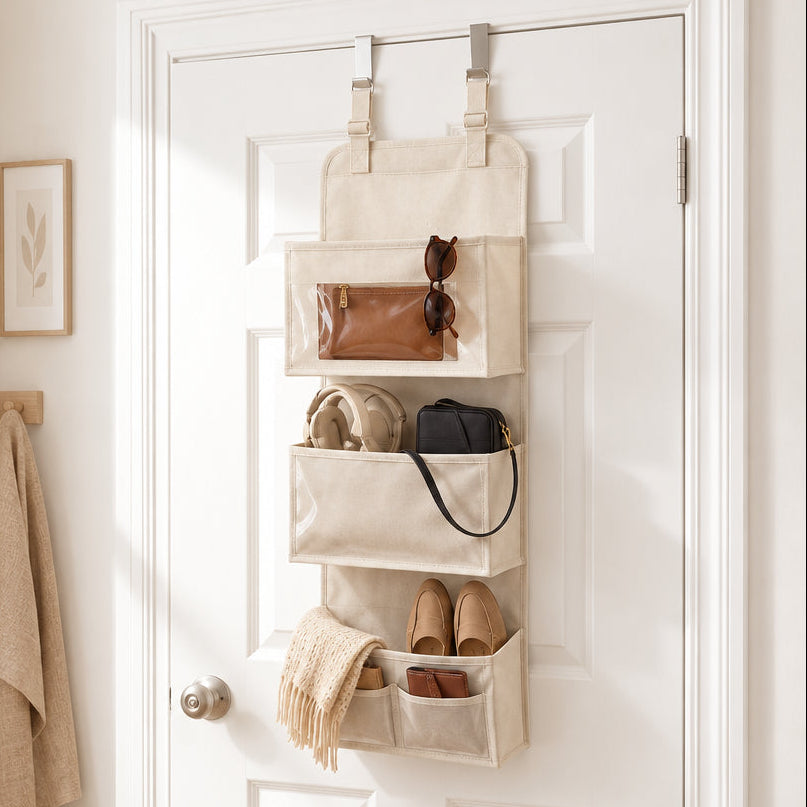 Dressy+ hengende døroppbevaring beige 88 cm - Lindas Dekor Døroppbevaring