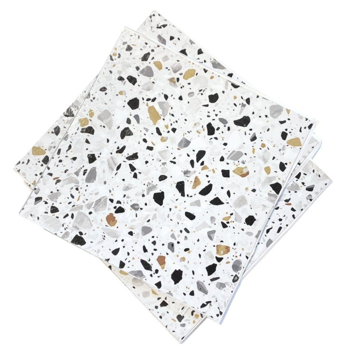 11 - pk Sirocco Soft Terrazzo selvklebende gulvfliser - Lindas Dekor