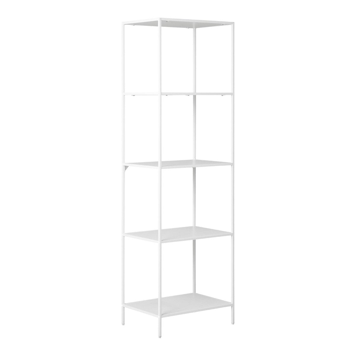 Vita bokhylle 5 hyller hvit 51x36x170 cm