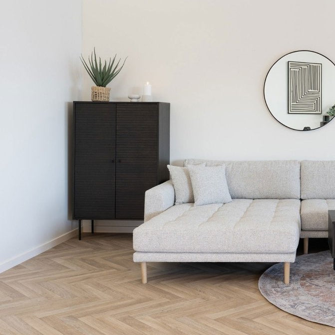 Kyoto skap smoked oak veneer 80 x 40 x 130 cm - Lindas Dekor