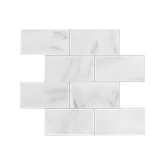 Vareprøve: Subway marmor selvklebende veggfliser
