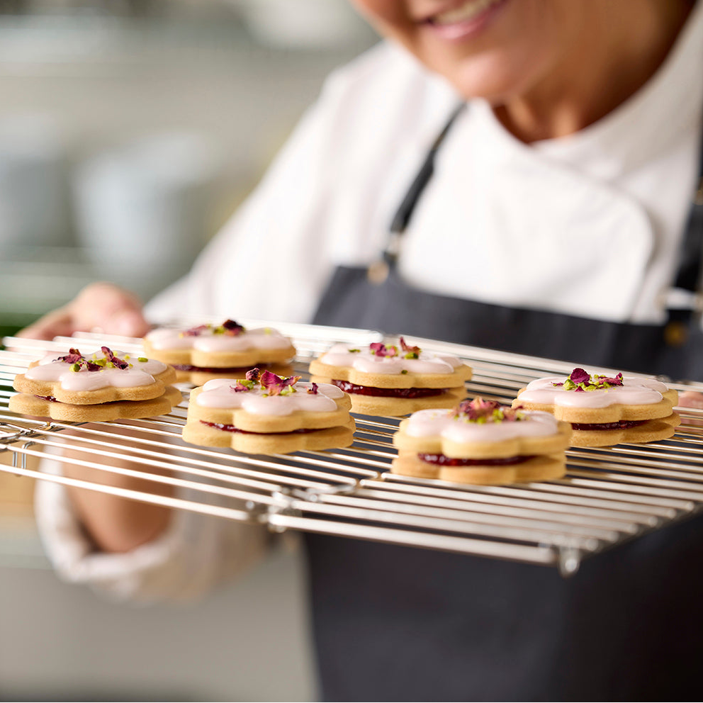 Sammenleggbar avkjølingsrist 48 x 32,5 cm i stål