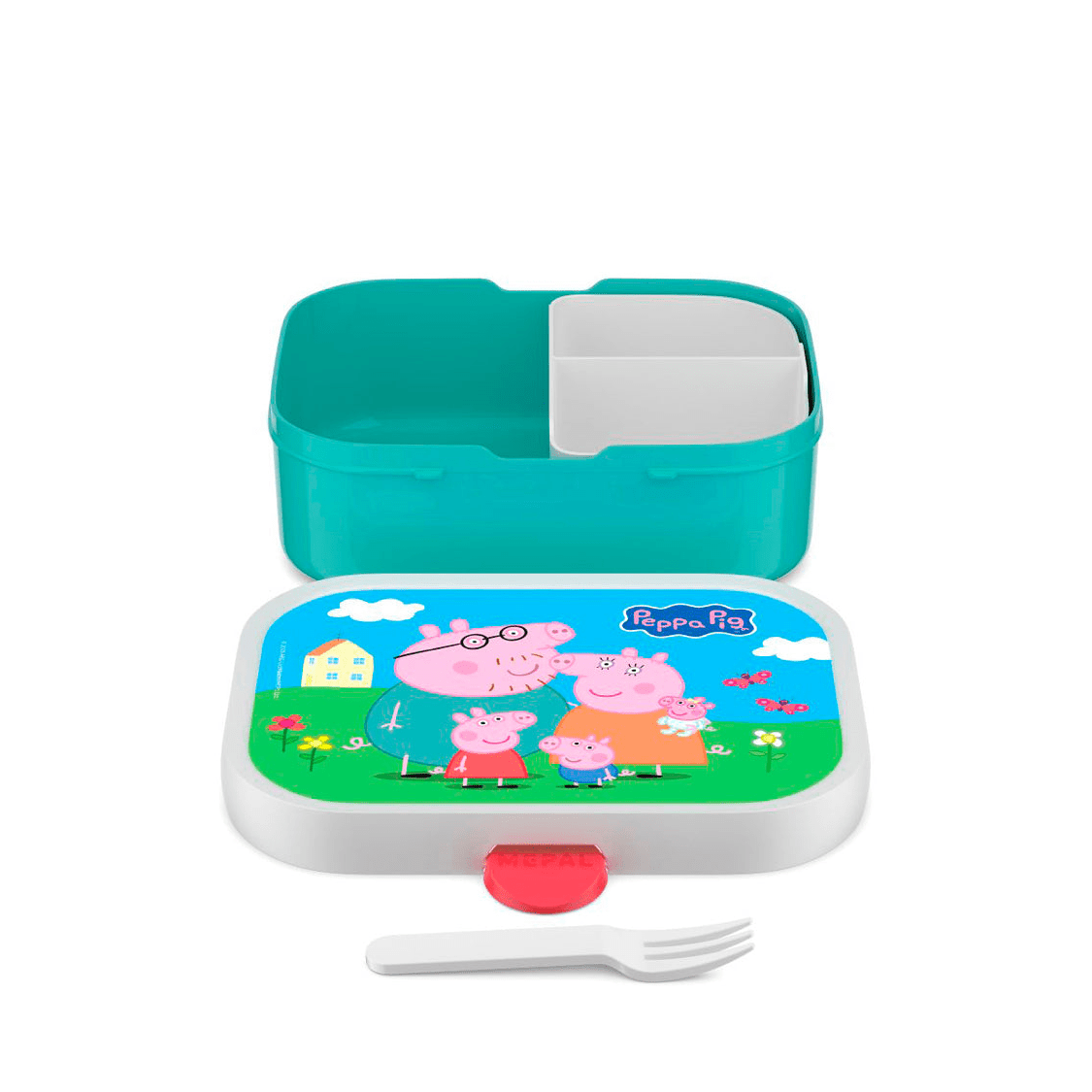 Peppa Gris matboks 17,5 x 13 x 6 cm med rominndeling - Lindas Dekor