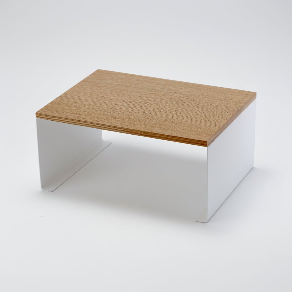 Stabelbar hylle bred hvit 30,5 x 22 cm - Lindas Dekor