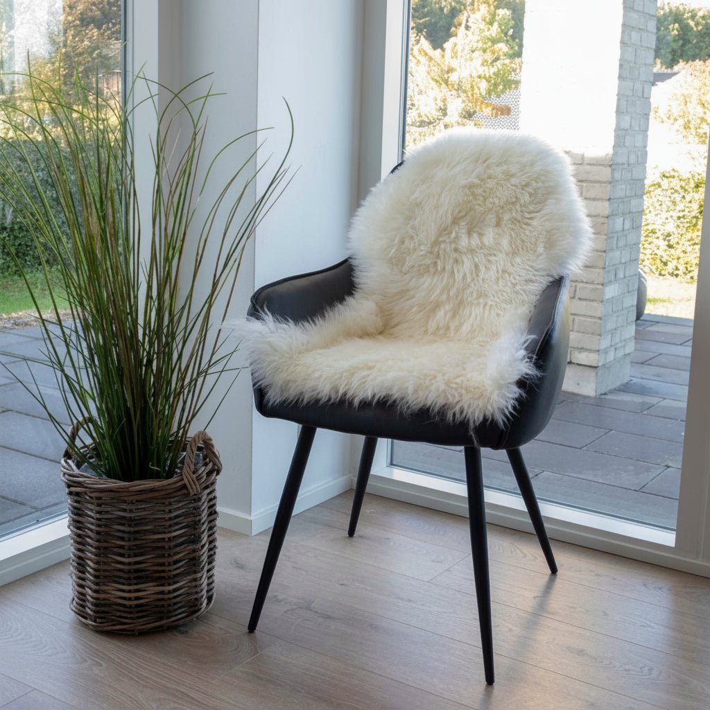 Lammeskinn creme 85 x 50 cm - Lindas Dekor