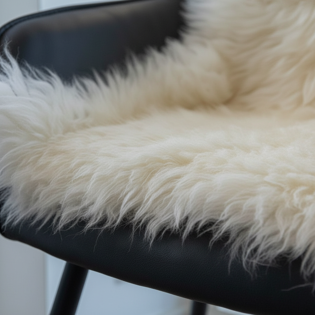 Lammeskinn creme 85 x 50 cm