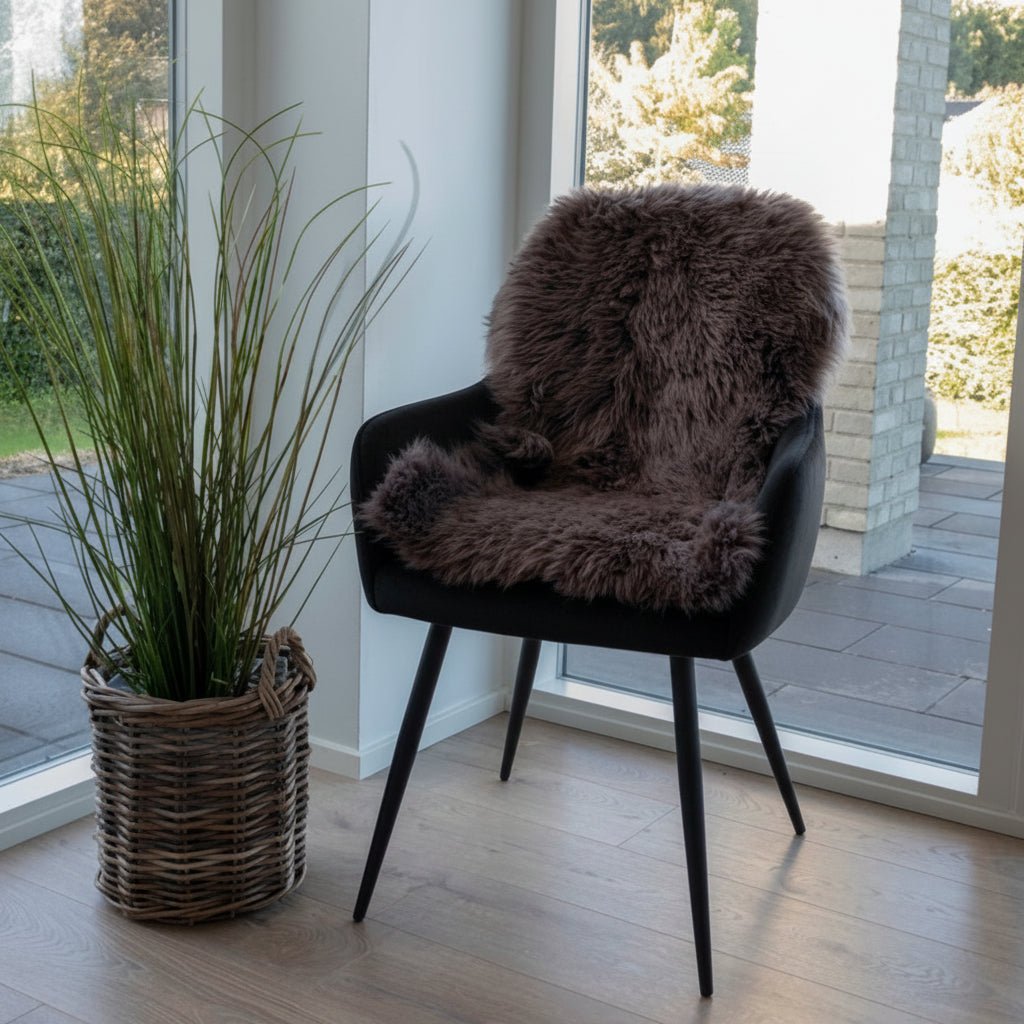 Lammeskinn brun 85 x 50 cm - Lindas Dekor