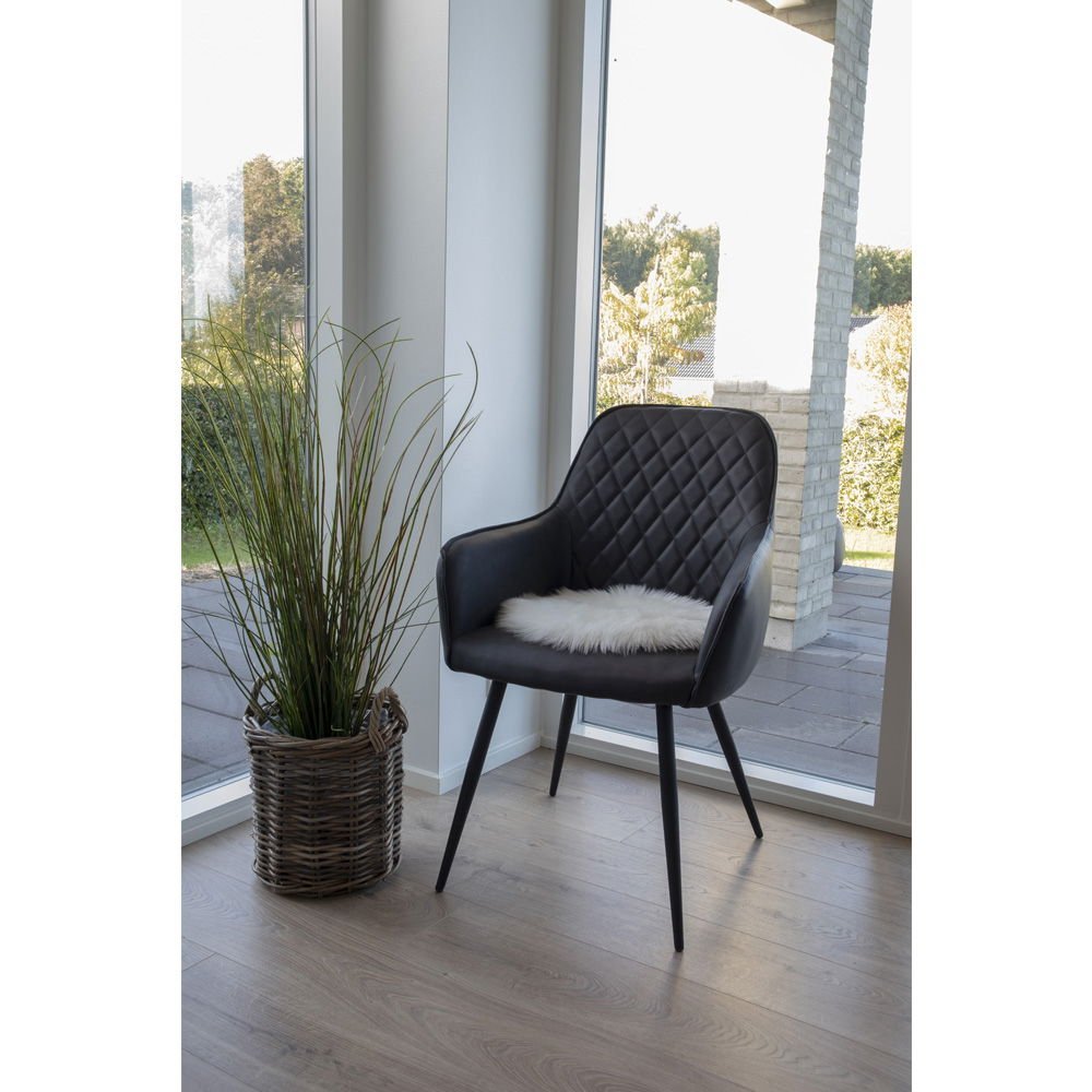Sitteunderlag hvit ø35 cm - Lindas Dekor
