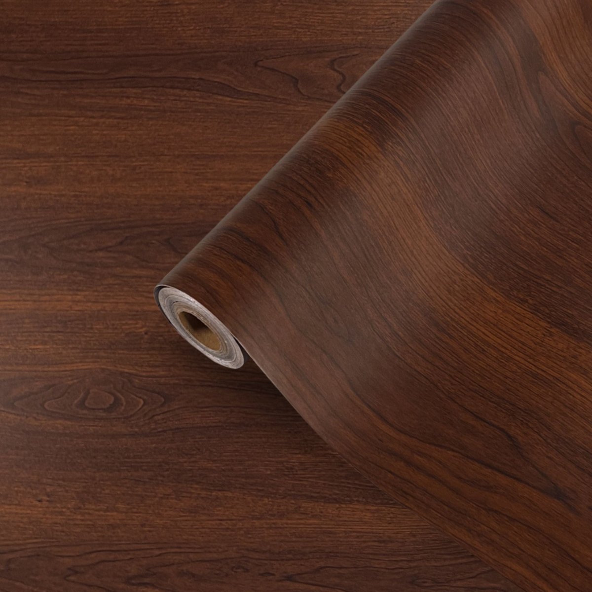 Vareprøve: Warm walnut kontaktplast - Lindas Dekor
