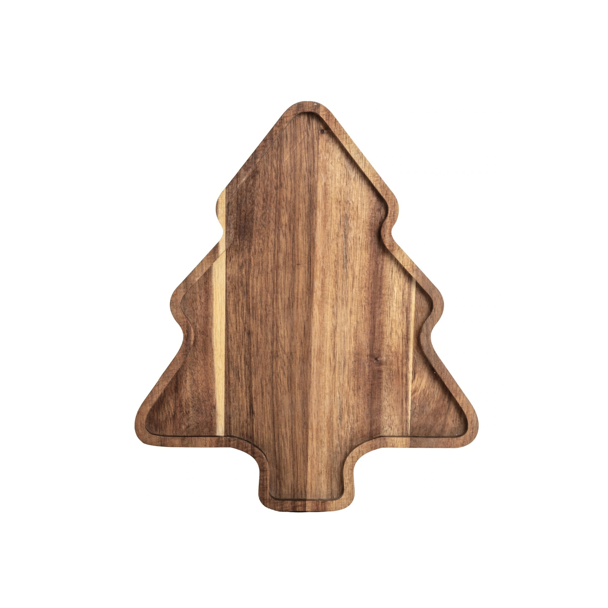 Fat juletre naturfarget akasie 32 x 27 x 2 cm