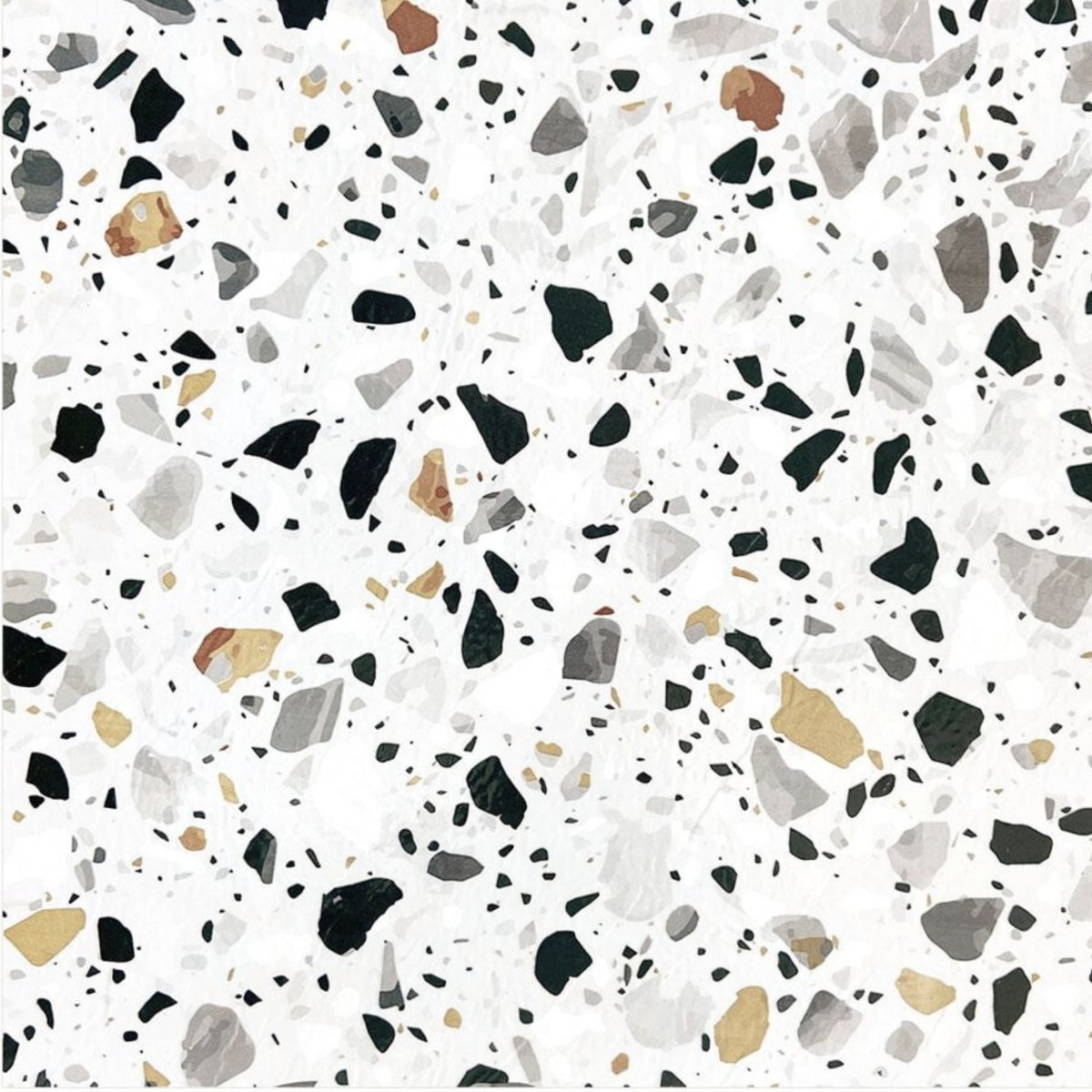 11 - pk Sirocco Soft Terrazzo selvklebende gulvfliser - Lindas Dekor
