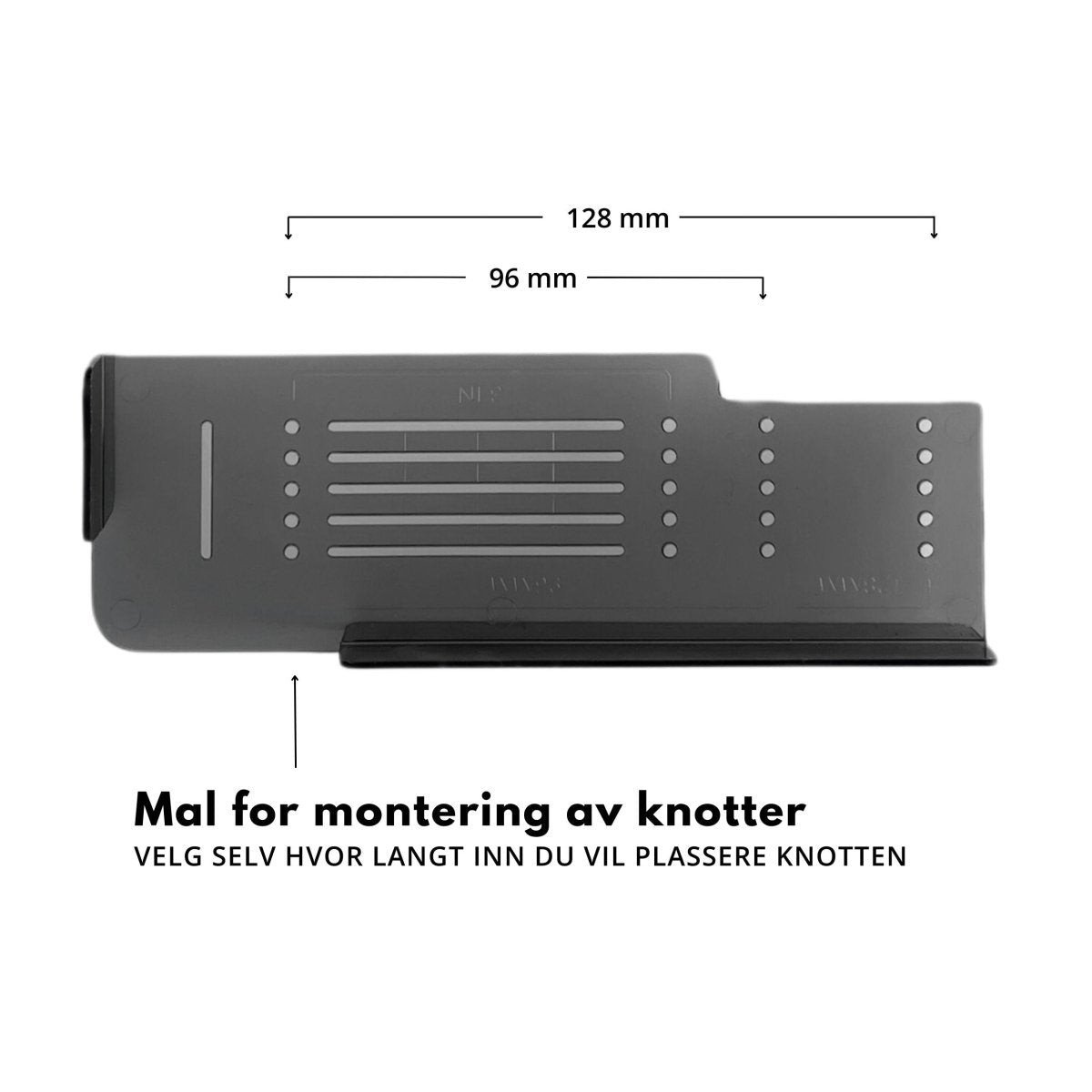 Boremal for håndtak og knotter - Lindas Dekor